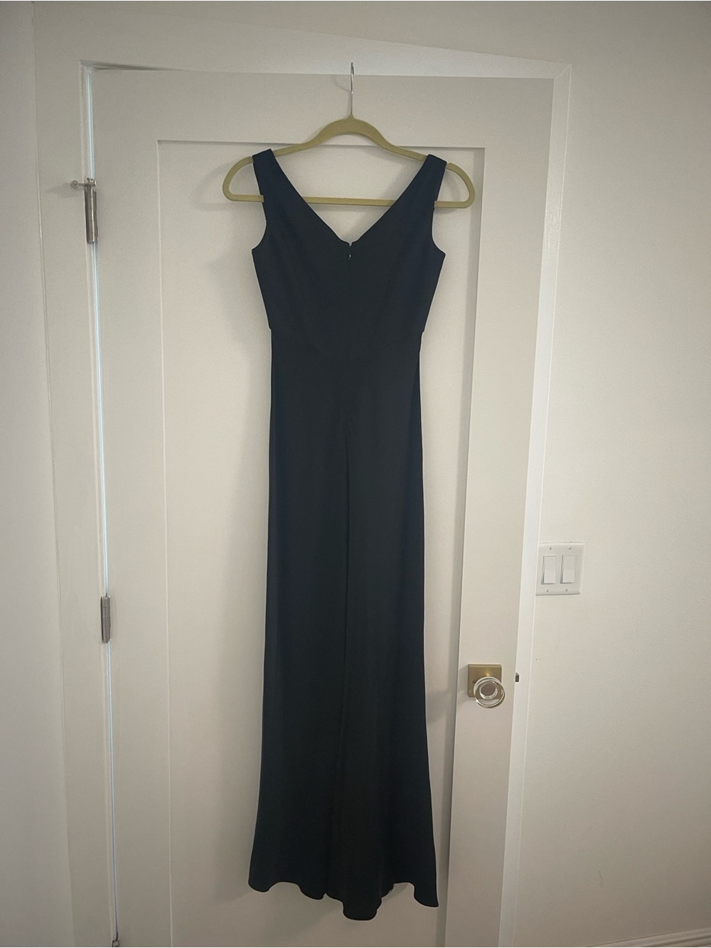 Tahari Black V-Neck Maxi Dress